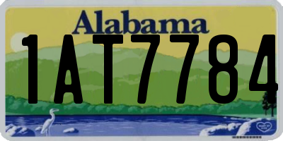 AL license plate 1AT7784