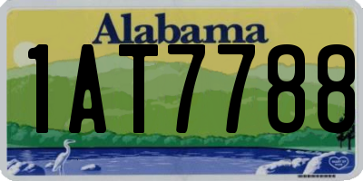 AL license plate 1AT7788