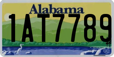 AL license plate 1AT7789