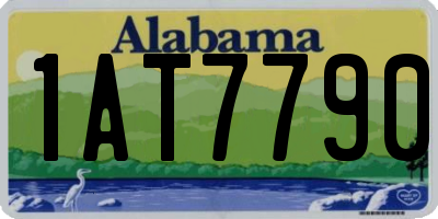 AL license plate 1AT7790