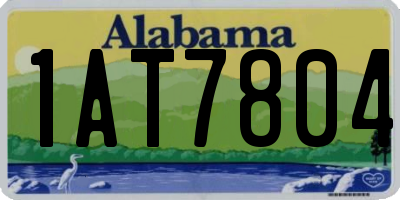 AL license plate 1AT7804