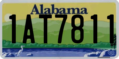 AL license plate 1AT7811