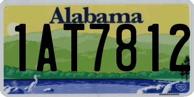 AL license plate 1AT7812