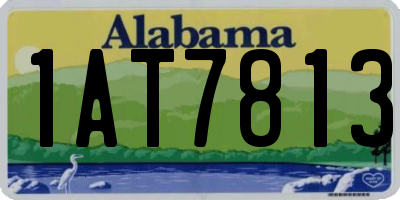 AL license plate 1AT7813