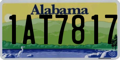 AL license plate 1AT7817