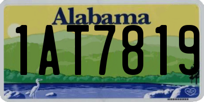 AL license plate 1AT7819