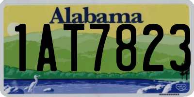 AL license plate 1AT7823