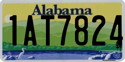 AL license plate 1AT7824