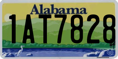 AL license plate 1AT7828