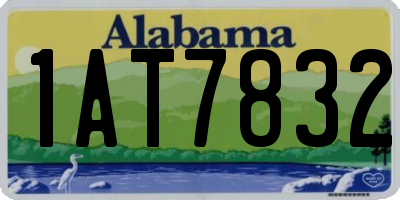 AL license plate 1AT7832