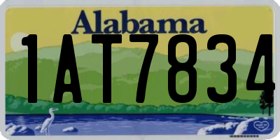 AL license plate 1AT7834