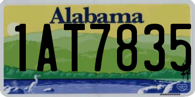 AL license plate 1AT7835
