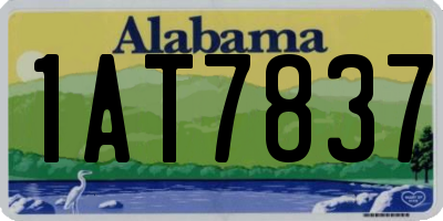 AL license plate 1AT7837