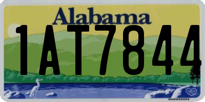 AL license plate 1AT7844