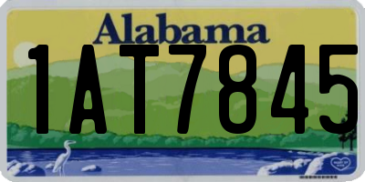 AL license plate 1AT7845