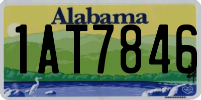 AL license plate 1AT7846
