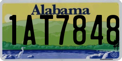 AL license plate 1AT7848