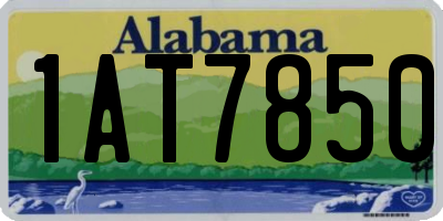 AL license plate 1AT7850