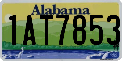 AL license plate 1AT7853