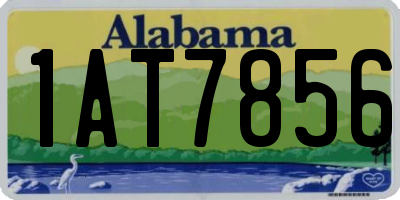 AL license plate 1AT7856