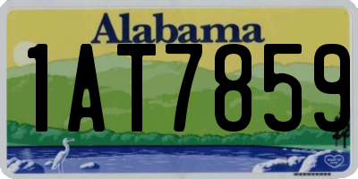 AL license plate 1AT7859
