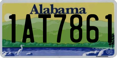 AL license plate 1AT7861