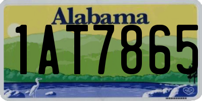 AL license plate 1AT7865