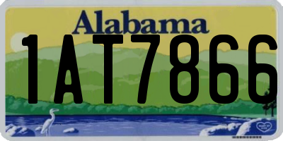 AL license plate 1AT7866