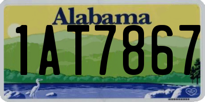 AL license plate 1AT7867