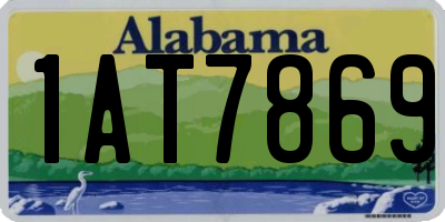 AL license plate 1AT7869