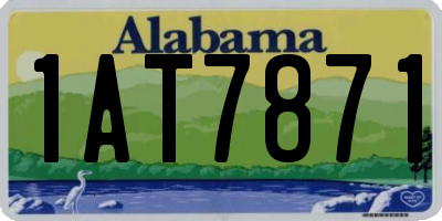 AL license plate 1AT7871