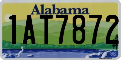 AL license plate 1AT7872