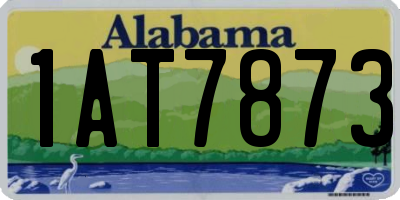 AL license plate 1AT7873