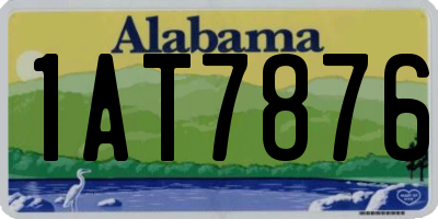 AL license plate 1AT7876