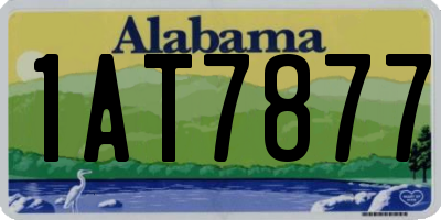 AL license plate 1AT7877