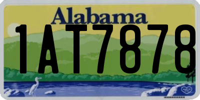 AL license plate 1AT7878