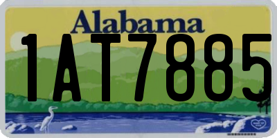 AL license plate 1AT7885