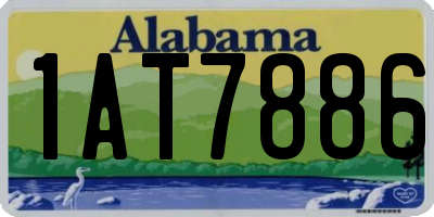 AL license plate 1AT7886