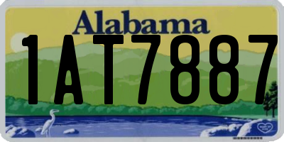 AL license plate 1AT7887