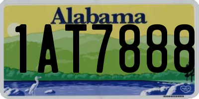 AL license plate 1AT7888