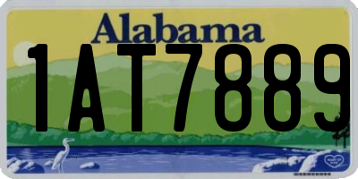 AL license plate 1AT7889