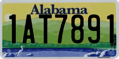 AL license plate 1AT7891