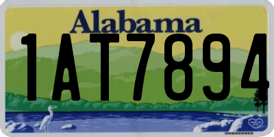 AL license plate 1AT7894