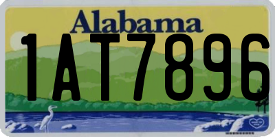 AL license plate 1AT7896