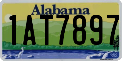 AL license plate 1AT7897