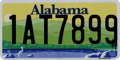 AL license plate 1AT7899