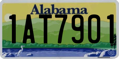 AL license plate 1AT7901