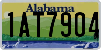 AL license plate 1AT7904