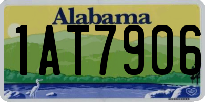 AL license plate 1AT7906