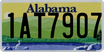 AL license plate 1AT7907